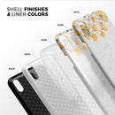 Karamfila Yellow & Gray Floral V14 - iPhone X Swappable Hybrid Case