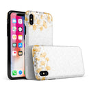Karamfila Yellow & Gray Floral V14 - iPhone X Swappable Hybrid Case