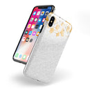 Karamfila Yellow & Gray Floral V14 - iPhone X Swappable Hybrid Case