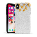 Karamfila Yellow & Gray Floral V14 - iPhone X Swappable Hybrid Case