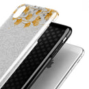 Karamfila Yellow & Gray Floral V14 - iPhone X Swappable Hybrid Case