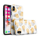 Karamfila Yellow & Gray Floral V15 - iPhone X Swappable Hybrid Case