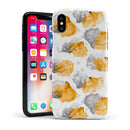 Karamfila Yellow & Gray Floral V15 - iPhone X Swappable Hybrid Case