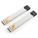Karamfila Yellow & Gray Floral V16 - Premium Decal Protective Skin-Wrap Sticker compatible with the Juul Labs vaping device