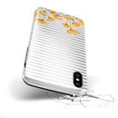 Karamfila Yellow & Gray Floral V16 - iPhone X Swappable Hybrid Case