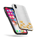 Karamfila Yellow & Gray Floral V16 - iPhone X Swappable Hybrid Case