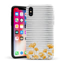 Karamfila Yellow & Gray Floral V16 - iPhone X Swappable Hybrid Case