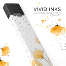 Karamfila Yellow & Gray Floral V1 - Premium Decal Protective Skin-Wrap Sticker compatible with the Juul Labs vaping device
