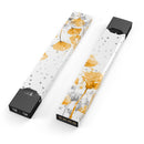 Karamfila Yellow & Gray Floral V1 - Premium Decal Protective Skin-Wrap Sticker compatible with the Juul Labs vaping device