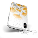Karamfila Yellow & Gray Floral V1 - iPhone X Swappable Hybrid Case