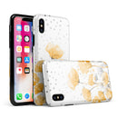 Karamfila Yellow & Gray Floral V1 - iPhone X Swappable Hybrid Case