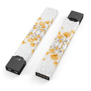Karamfila Yellow & Gray Floral V2 - Premium Decal Protective Skin-Wrap Sticker compatible with the Juul Labs vaping device