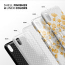 Karamfila Yellow & Gray Floral V2 - iPhone X Swappable Hybrid Case