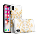 Karamfila Yellow & Gray Floral V2 - iPhone X Swappable Hybrid Case