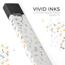Karamfila Yellow & Gray Floral V3 - Premium Decal Protective Skin-Wrap Sticker compatible with the Juul Labs vaping device