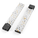 Karamfila Yellow & Gray Floral V3 - Premium Decal Protective Skin-Wrap Sticker compatible with the Juul Labs vaping device