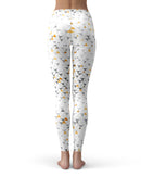 Karamfila Yellow & Gray Floral V3 - All Over Print Womens Leggings / Yoga or Workout Pants