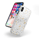 Karamfila Yellow & Gray Floral V3 - iPhone X Swappable Hybrid Case