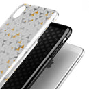 Karamfila Yellow & Gray Floral V3 - iPhone X Swappable Hybrid Case