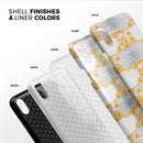 Karamfila Yellow & Gray Floral V4 - iPhone X Swappable Hybrid Case