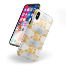 Karamfila Yellow & Gray Floral V4 - iPhone X Swappable Hybrid Case