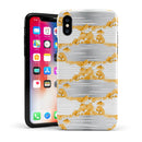Karamfila Yellow & Gray Floral V4 - iPhone X Swappable Hybrid Case