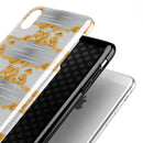 Karamfila Yellow & Gray Floral V4 - iPhone X Swappable Hybrid Case