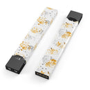 Karamfila Yellow & Gray Floral V5 - Premium Decal Protective Skin-Wrap Sticker compatible with the Juul Labs vaping device