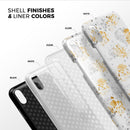 Karamfila Yellow & Gray Floral V5 - iPhone X Swappable Hybrid Case