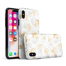 Karamfila Yellow & Gray Floral V5 - iPhone X Swappable Hybrid Case