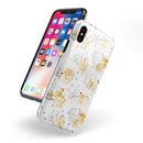 Karamfila Yellow & Gray Floral V5 - iPhone X Swappable Hybrid Case