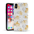 Karamfila Yellow & Gray Floral V5 - iPhone X Swappable Hybrid Case