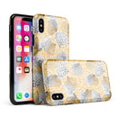 Karamfila Yellow & Gray Floral V6 - iPhone X Swappable Hybrid Case