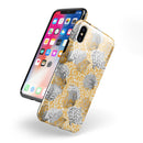 Karamfila Yellow & Gray Floral V6 - iPhone X Swappable Hybrid Case