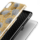 Karamfila Yellow & Gray Floral V6 - iPhone X Swappable Hybrid Case