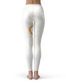 Karamfila Yellow & Gray Floral V7 - All Over Print Womens Leggings / Yoga or Workout Pants