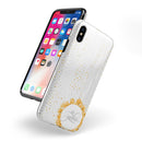 Karamfila Yellow & Gray Floral V7 - iPhone X Swappable Hybrid Case