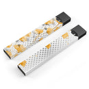 Karamfila Yellow & Gray Floral V8 - Premium Decal Protective Skin-Wrap Sticker compatible with the Juul Labs vaping device