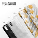 Karamfila Yellow & Gray Floral V8 - iPhone X Swappable Hybrid Case