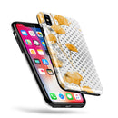 Karamfila Yellow & Gray Floral V8 - iPhone X Swappable Hybrid Case