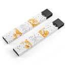 Karamfila Yellow & Gray Floral V9 - Premium Decal Protective Skin-Wrap Sticker compatible with the Juul Labs vaping device