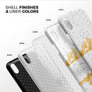 Karamfila Yellow & Gray Floral V9 - iPhone X Swappable Hybrid Case