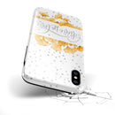 Karamfila Yellow & Gray Floral V9 - iPhone X Swappable Hybrid Case