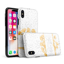 Karamfila Yellow & Gray Floral V9 - iPhone X Swappable Hybrid Case