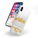 Karamfila Yellow & Gray Floral V9 - iPhone X Swappable Hybrid Case