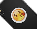Kiss Emoticon Emoji - Skin Kit for PopSockets and other Smartphone Extendable Grips & Stands