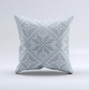 Knitted Snowflake Fabric Pattern ink-Fuzed Decorative Throw Pillow