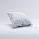 Knitted Snowflake Fabric Pattern ink-Fuzed Decorative Throw Pillow