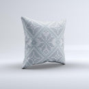 Knitted Snowflake Fabric Pattern ink-Fuzed Decorative Throw Pillow