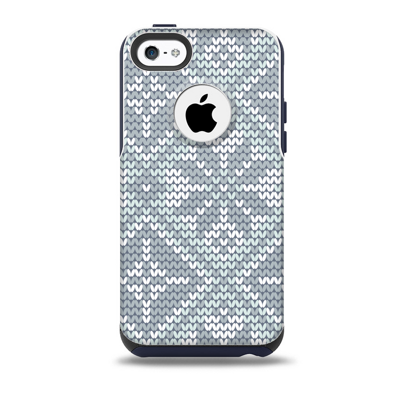 Knitted Snowflake Fabric Pattern Skin for the iPhone 5c OtterBox Commuter Case